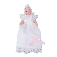 / Mini Ceramic Baby Doll 1/12 Movable Bendable Miniature Baby Doll Model With
