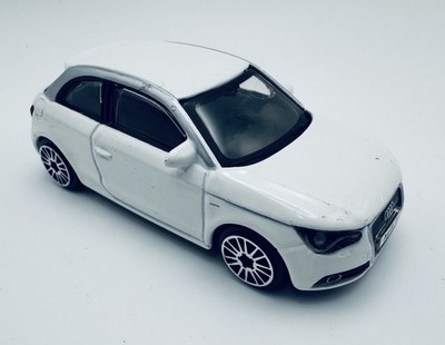 Bburago Audi A1 1:43 Die-Cast Model Car White Miniature Collectible