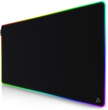 Titanwolf XXXL RGB Gaming Mouse Pad 1200x600mm LED 7 Colors Desk Mat