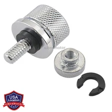 Chrome Motorcycle Seat to Fender Rear Mount Seat Bolt Screw for Harley Davidson