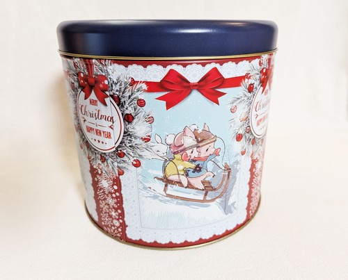 🎄 3 Große Weihnachts-Keksdosen Ø22 cm – runde Blechdose, sehr guter Zustand ⭐ - Bild 14 von 17