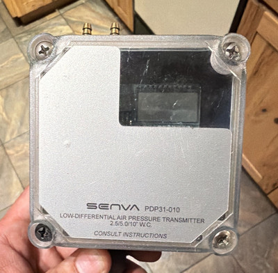 Senva PDP31-010 Differential Air Pressure Transmitter Analog DC SPDT Leads