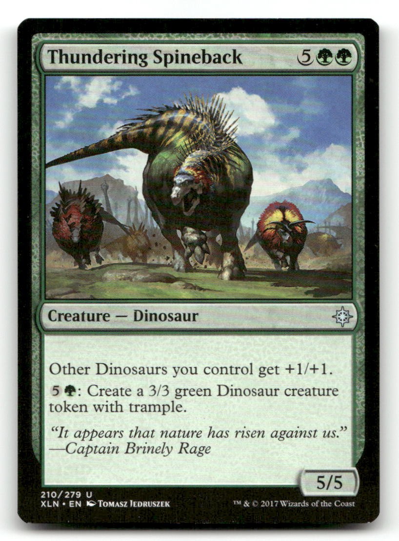 Thundering Spineback 210 UC Ixalan Magic: The Gathering NM