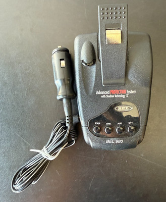 Bel 980 Radar Detector With Case Beltronics Advanced *PARTS ONLY* Turns on