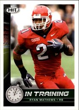 2010 SAGE HIT #66 Ryan Mathews IT RC Rookie Card. rookie card picture