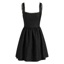 Cider Women's Black Tweed Sleeveless Mini Dress Plus Holiday Party Cocktail 3X
