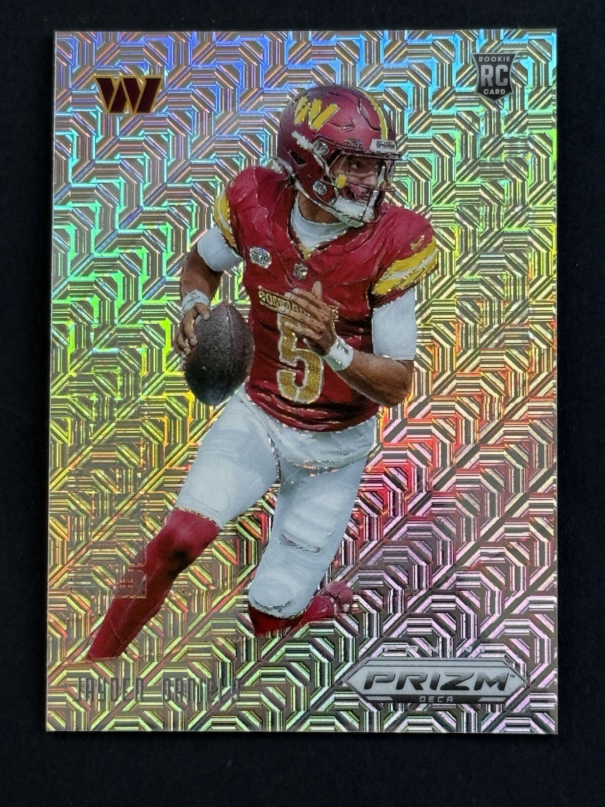 2024 Prizm Deca #4 Downtown Bound Mojo  Silver 30/30 Jayden Daniel's "Bookend"