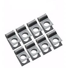 Factory OEM 3/8 Clip Set .375 Wrap Around Brake Fuel Line Clamp Clip Galvanized