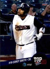 2017 Somerset Patriots Top 20 Choice #19 Corey Smith Piscataway New Jersey Card