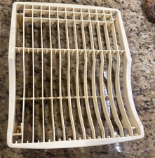 Vtg Rubbermaid Almond 6041 In-Sink Dish Rinse Drainer Drying Rack 13x11x3  