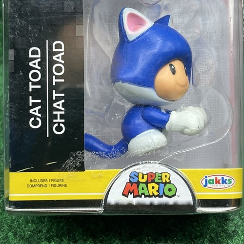 World of Nintendo Super Mario Blue Cat Toad Jakks Pacific 2,5" - Bild 2 von 3