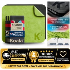 Koala Microfiber Lens Cleaning Cloth, Japanese Fabric, Eyeglass Wipes
