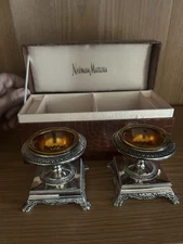 Neiman Marcus Godinger Silver Plated Salt Cellar Set