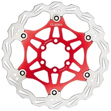 Clarks Floating Disc Brake Rotor - Red, 18 cm