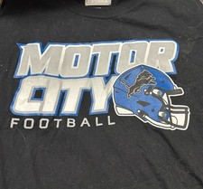 Official DETROIT LIONS ‘MOTOR CITY FOOTBALL NFL T-SHIRT! Size XXL!