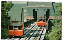 The Duquesne Heights Incline Cars Pittsburgh Pennsylvania Postcard CA