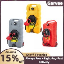 15 Gallon Portable Gas Tank on Wheels 3 Color with Siphon Pump Transfer Caddy