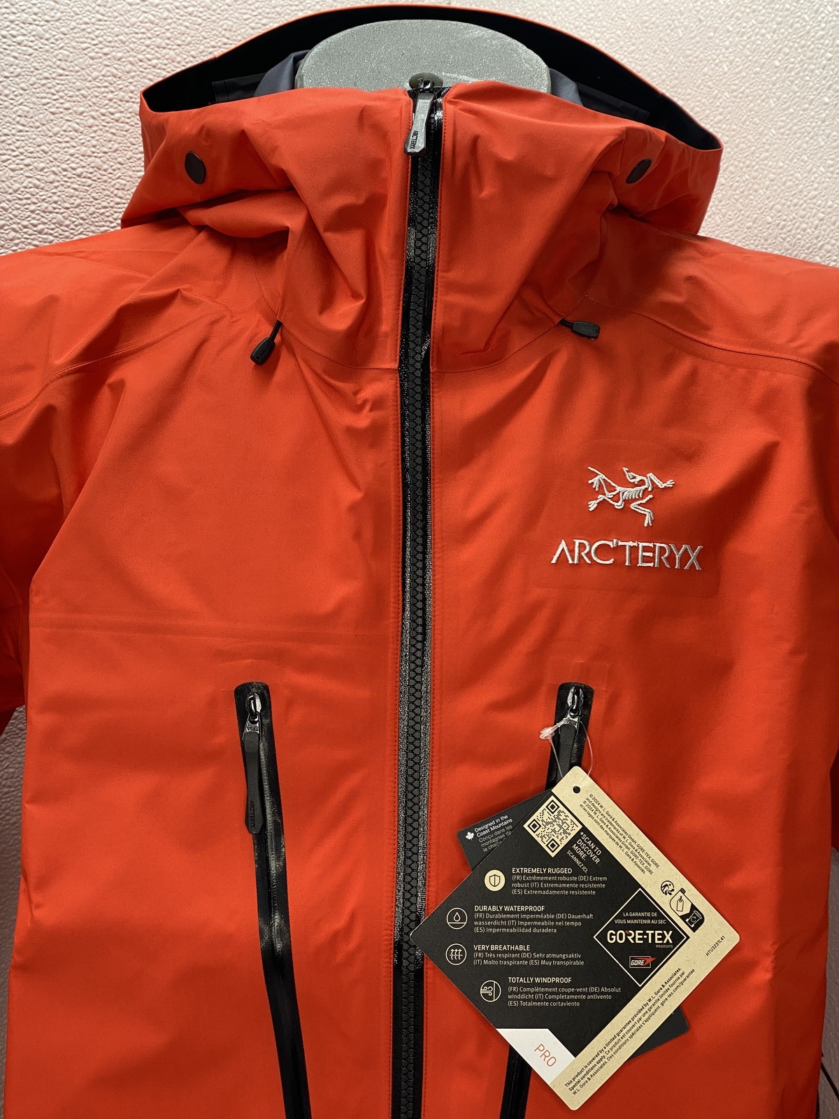 Arc'teryx Mens Jacket Dynasty Red Size L Alpine Guide Next Gen Hooded Full Zip thumbnail 2