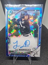 2021 Bowman Chrome Sapphire Jose Rodriguez RC AUTO #BSPA-JRO Rookie Card ?⚾. rookie card picture