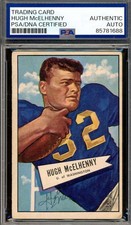 Hugh McElhenny PSA DNA Vintage Signed 1952 Bowman Rookie Autograph