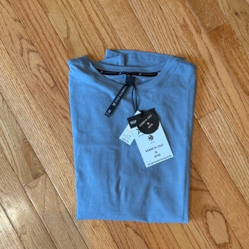 Kenneth Cole Men's Tech SS Tee Shirt Active Stretch Crew Neck NWT - MSRP $49