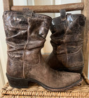 Sundance Women's Distressed Brown, Soft, Fine Leather Western Boots - Size 6.5 M — photo 4