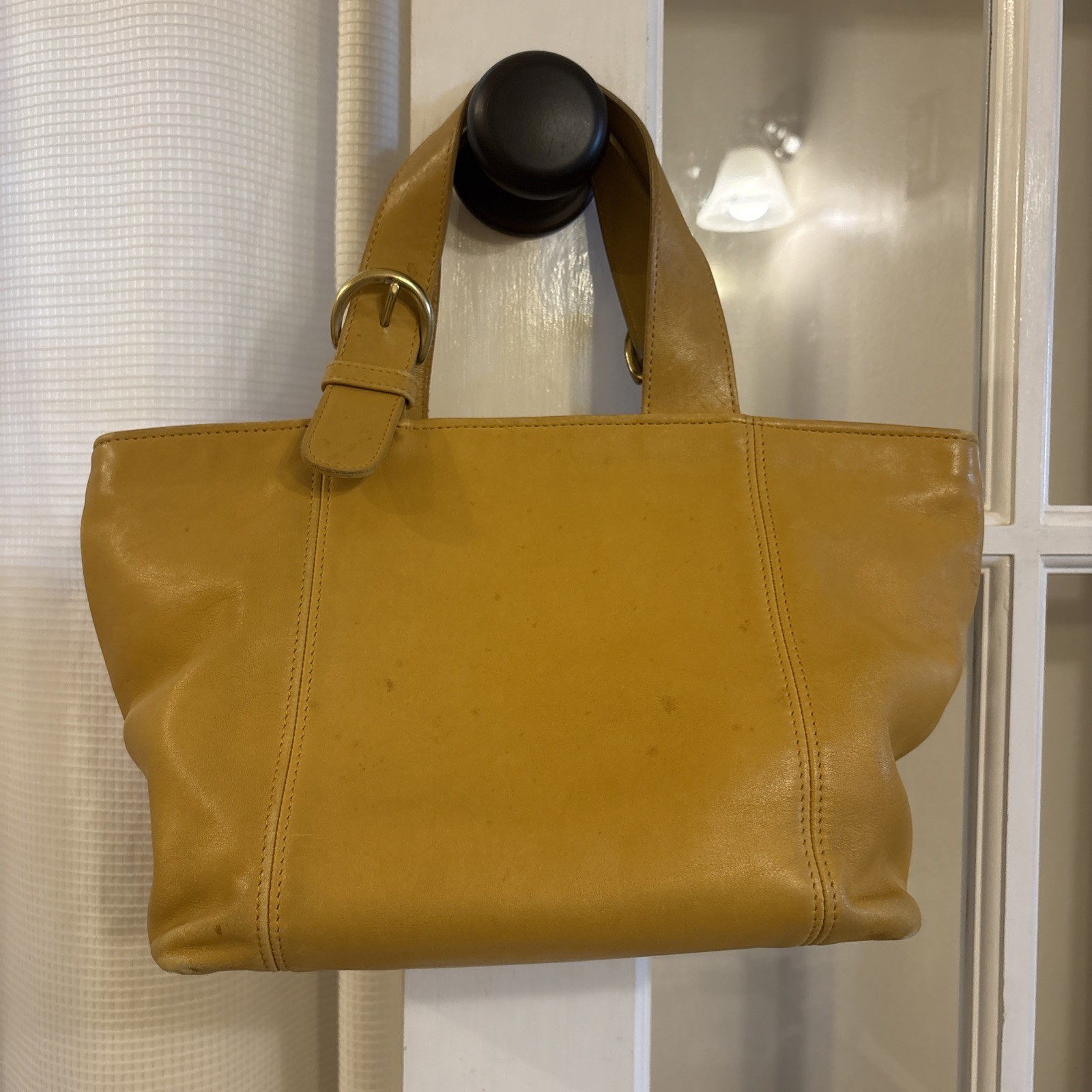 COACH Project Bag - Soho Waverly Mustard Yellow Leather Handbag