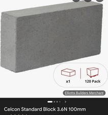 Celcon / Thermalite Aerated Blocks 100mm Standard 3.6n - Pack Of 120 Blocks 3.6n
