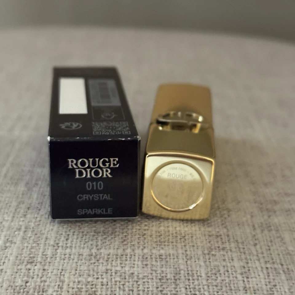 Rouge Dior Lipstick #010 Crystal Sparkle Finish Holiday 2025 Collection - Image 4 of 4