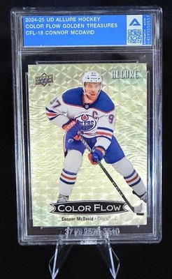 Upper Deck Allure 2024-25 Color Flow Connor McDavid CFL-18 Golden Treasures 1/1