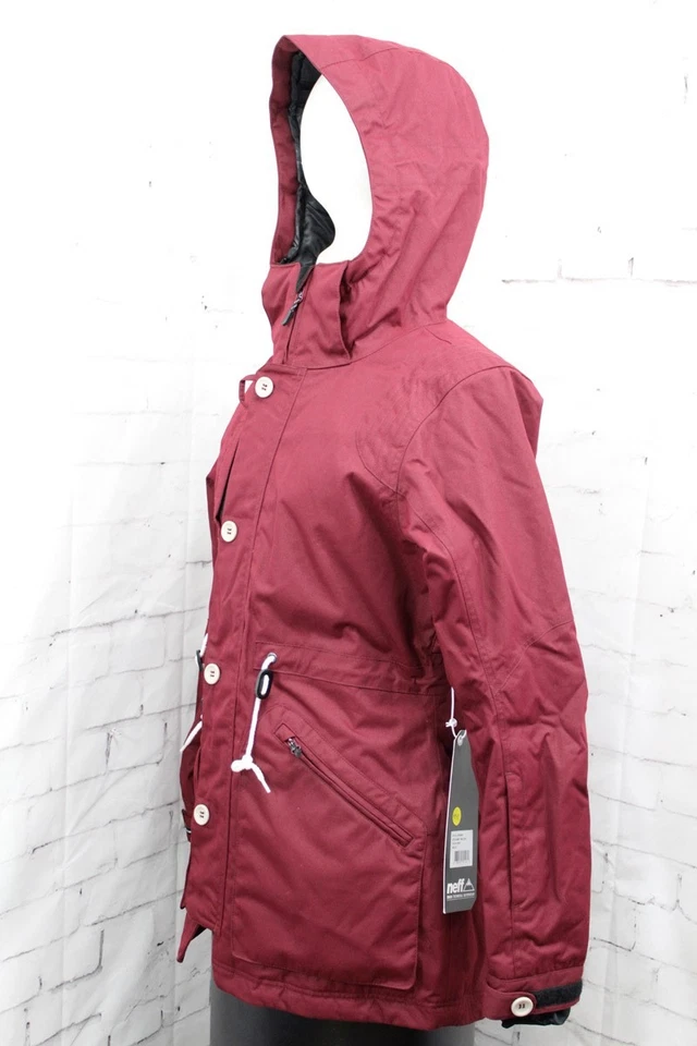 Neff Mara Snowboard Jacket, Women's Medium, Port / Maroon New - Image 2 of 4