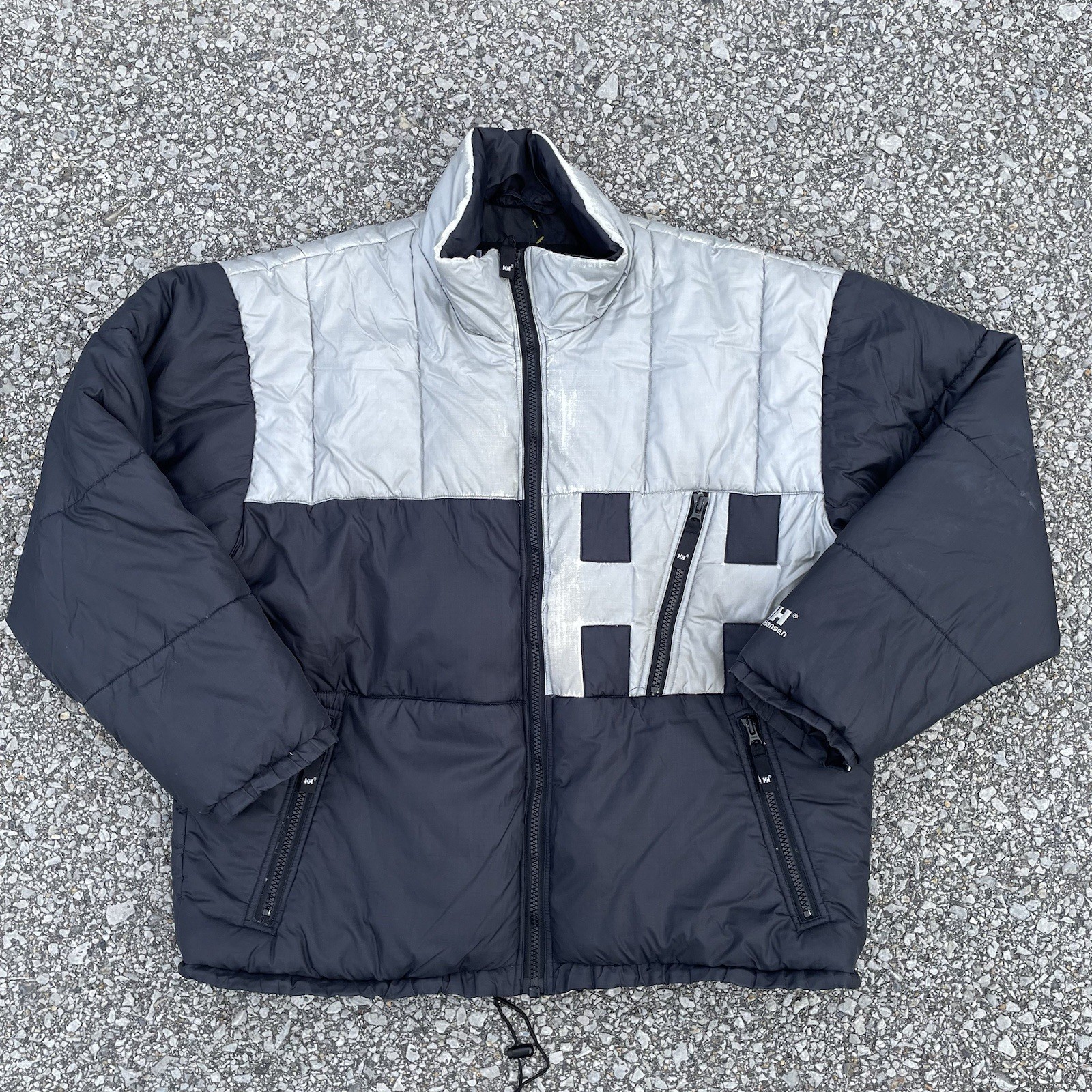 Helly Hansen Jacket Mens Extra Large Black Gray G… - image 1