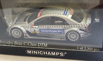 Model touring car Mercedes C Class DTM 2004 Albers Diecast Minichamp 043402 1:43