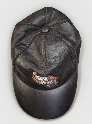 VTG Harley Davidson Live to Ride Leather Biker Baseball Hat Motorcycle Cap Y2K