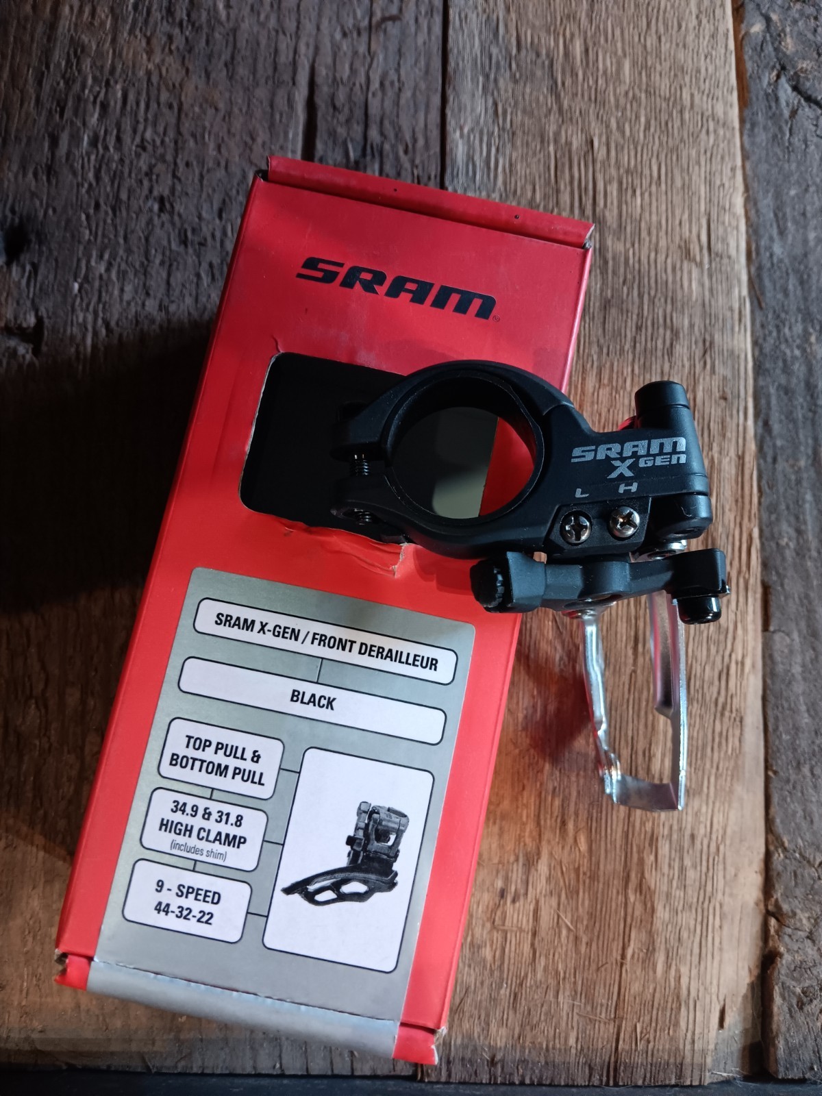 Sram X-Gen Front Derailleur 9 Speed Top & Bottom Pull 34.9 &