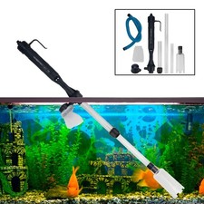 Electric Fish Tank Aquarium Vacuum Gravel Cleaner Hoover Siphon Pump Water Filte