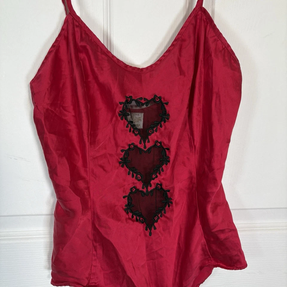 Vintage Gold Label Victoria’s Secret Women’s P 100% Silk Teddy One Piece Nightie - Image 3 of 4