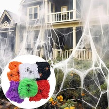 Halloween Spinnennetz Dekoration K&uuml;nstlich Spinnen Spukhaus