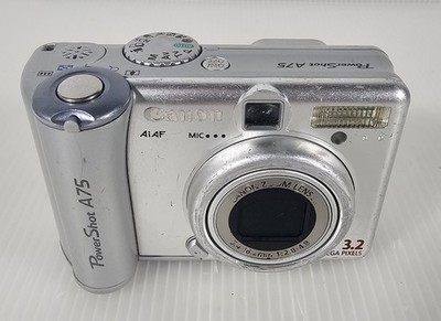 Canon PowerShot A75 3.2MP Digital Camera, For Parts or Repair Only 