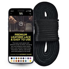 Leather Work Boot Laces - 72       Thick Cowhide  Shoelaces f