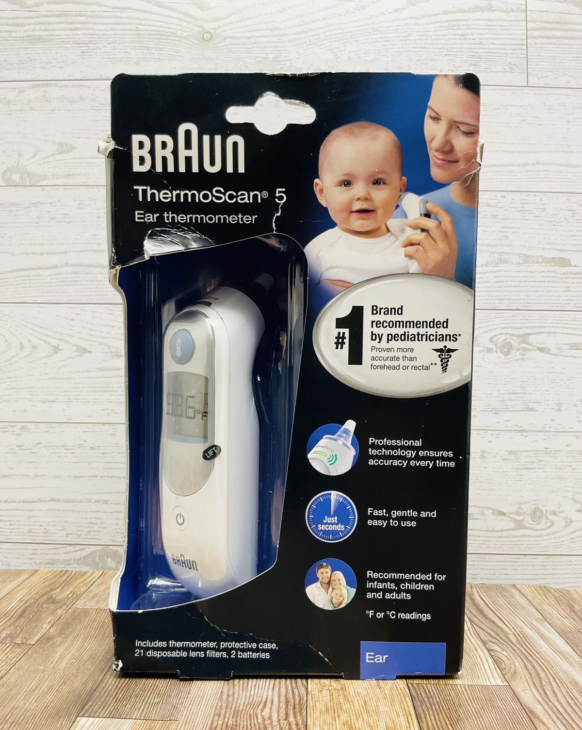 Braun ThermoScan 5 Ear Thermometer IRT6500 New Professional Technology