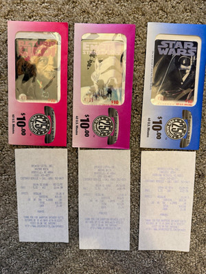 GTI Telecom Star Wars $10 40 U.S. Minutes Calling Cards Lot of 3 1990s