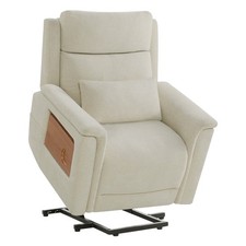 CHITA Recliner Chair w/ Heat Massage Electric Lift Chairs w/Foldable Tray Table
