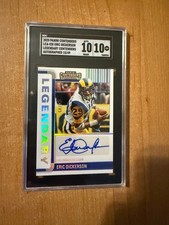2022 Panini Contenders - Eric Dickerson - Legendary Auto #d 15/49 RAMS