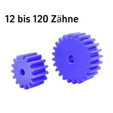 Zahnräder Modul 1,5 aus Kunststoff gefräst 12 - 120 Zähne Stirnrad Nylon Plastik