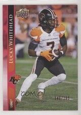 2021 Upper Deck CFL Red 140/165 Lucky Whitehead #12 0b3