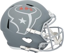 Will Anderson Jr. Houston Texans Signed Riddell 2024 Slate Speed Replica Helmet