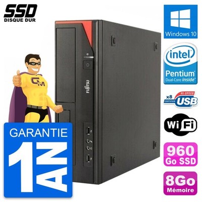 PC Fujitsu Esprimo E520 E85 + Dt Intel G3220 RAM 8Go SSD 960Go Windows 10 Wifi