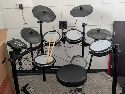 Donner DED-80 E-Drum Kit, 5 Pads, Drum-Modul/Rack, Pedal, Sitz, Sticks
