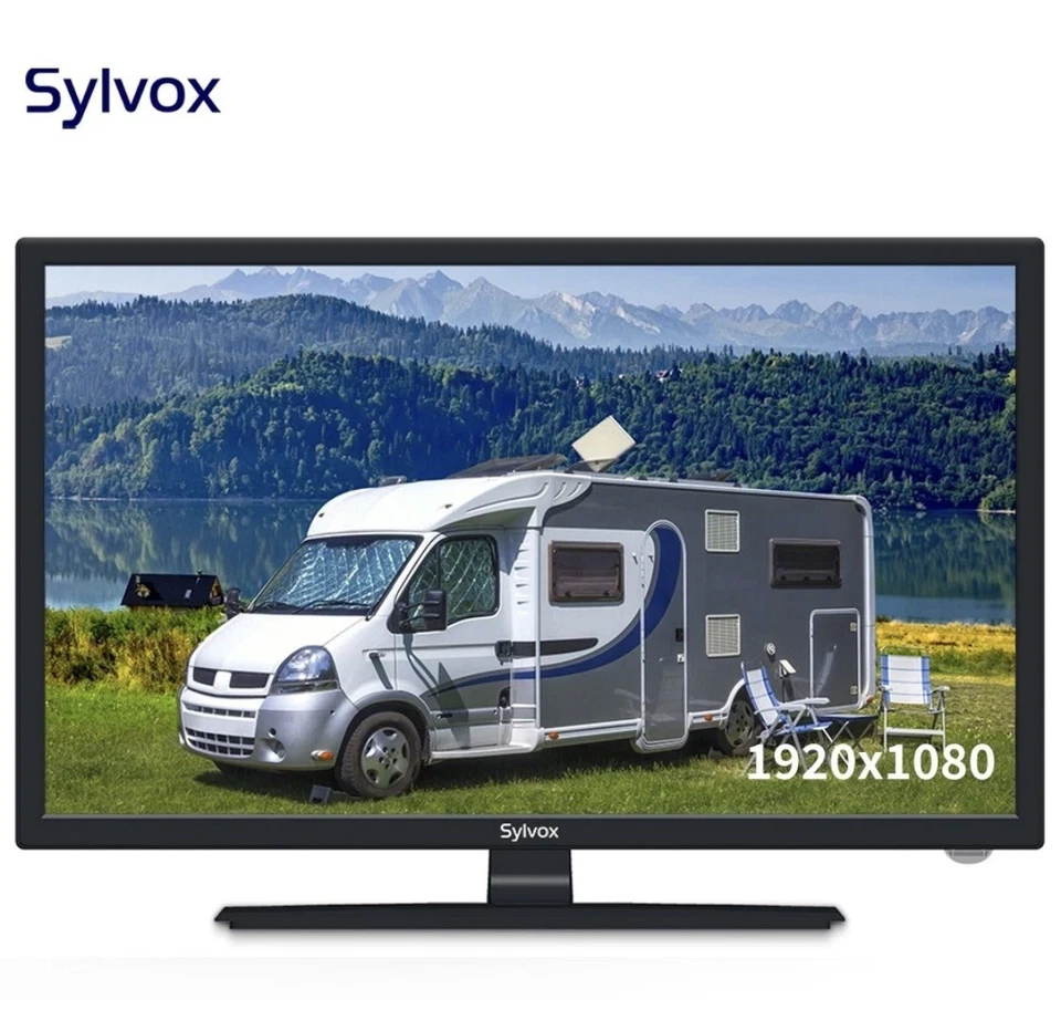 Sylvox 12/24 Volt 27 Inch RV TV 1080P Built-in DVD Player Speaker FM Radio - Image 2 of 4